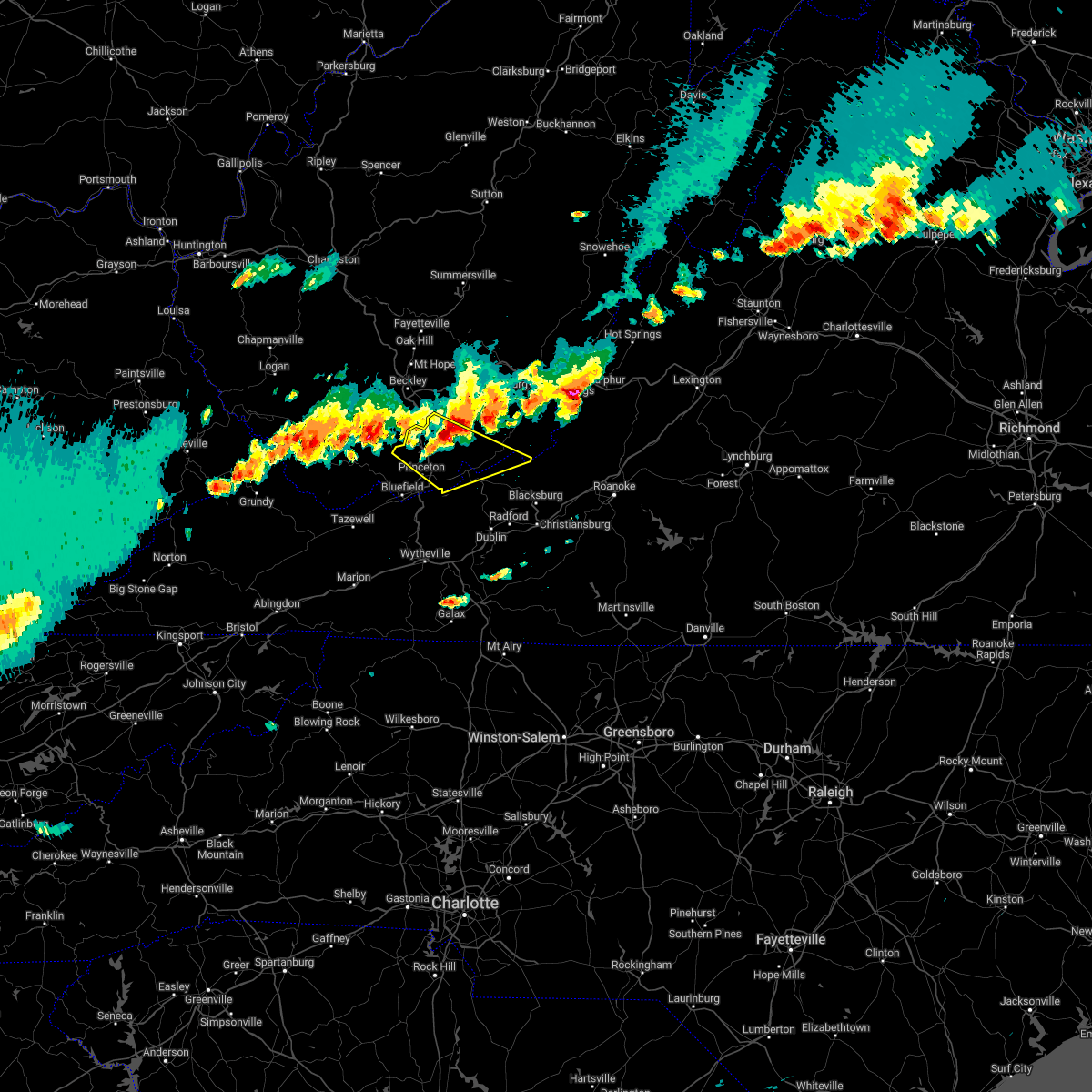 Interactive Hail Maps Hail Map for Rich Creek, VA