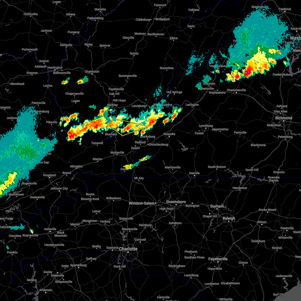 Interactive Hail Maps Hail Map for Glen Lyn, VA
