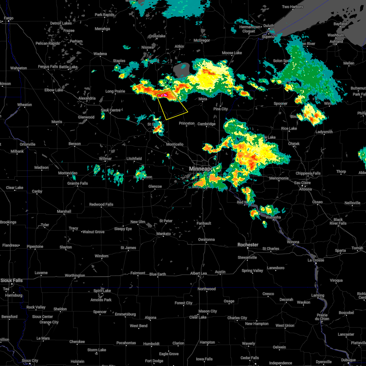 Interactive Hail Maps Hail Map for Pierz, MN