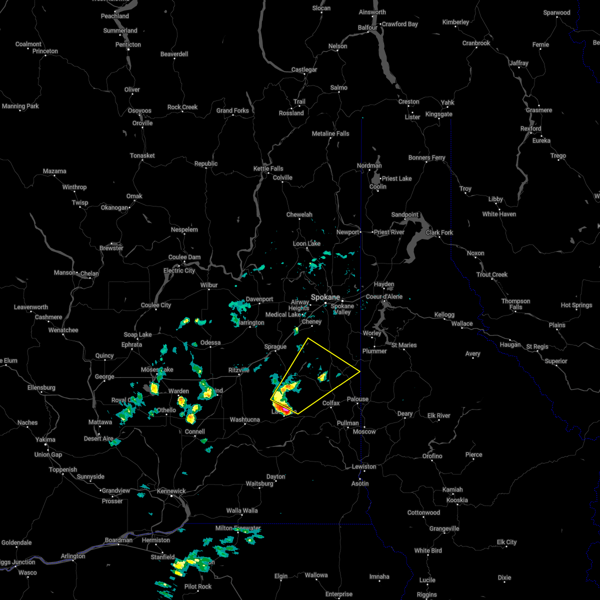 Interactive Hail Maps Hail Map for Rosalia, WA