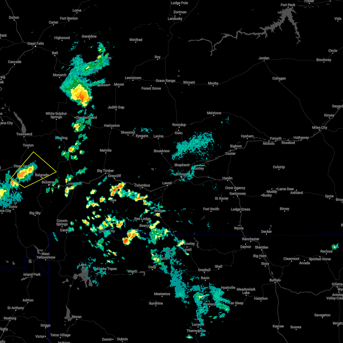 Interactive Hail Maps Hail Map for Belgrade, MT