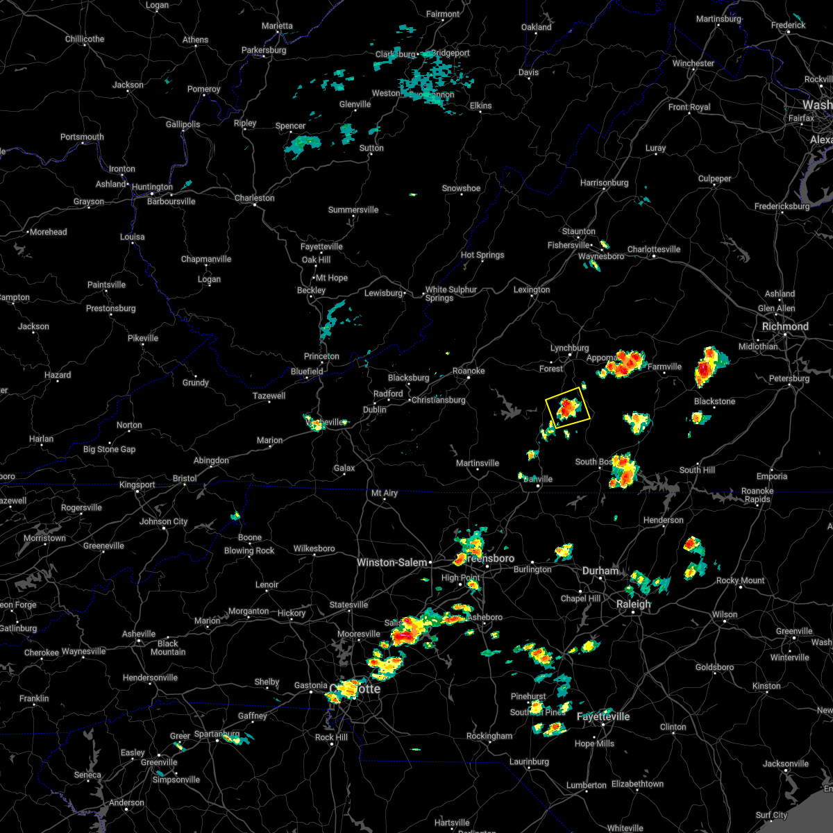 Interactive Hail Maps Hail Map for Altavista, VA