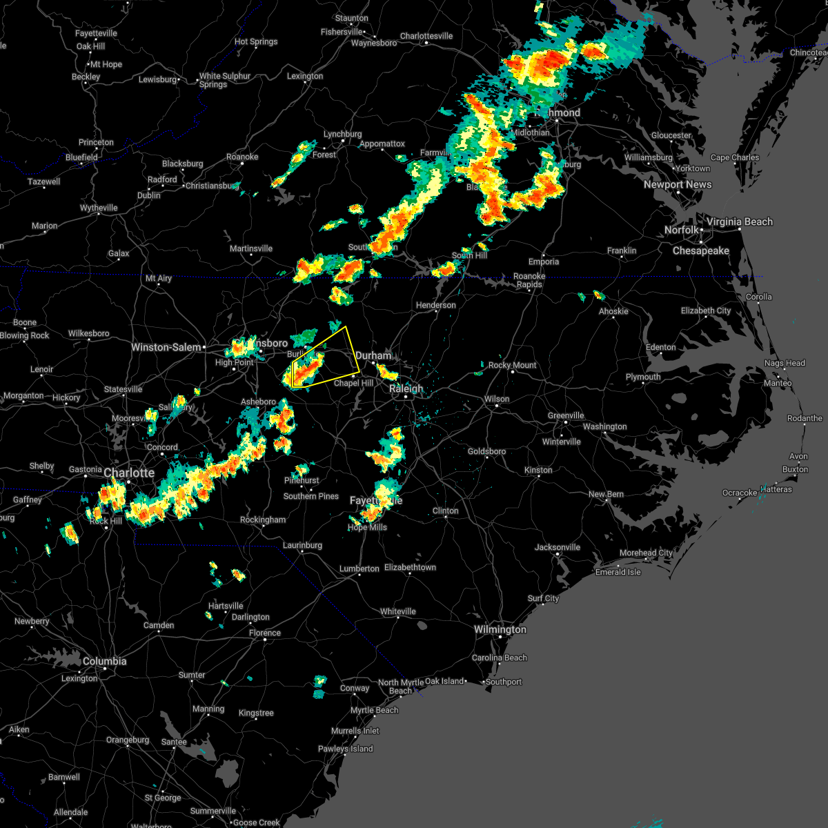 Interactive Hail Maps Hail Map for Alamance, NC
