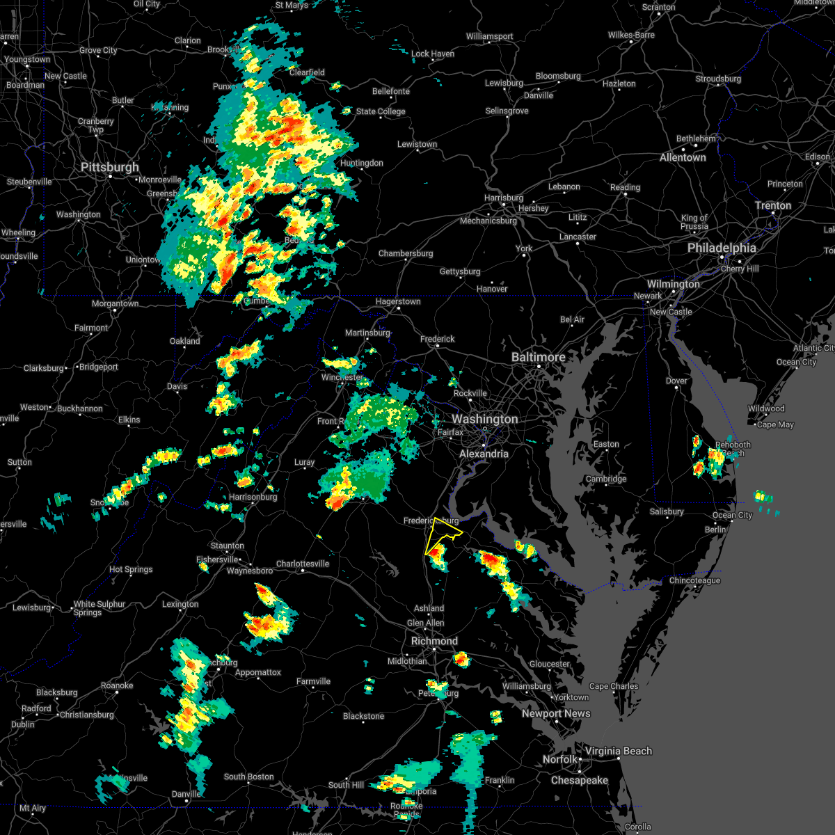 Interactive Hail Maps Hail Map for Fredericksburg, VA