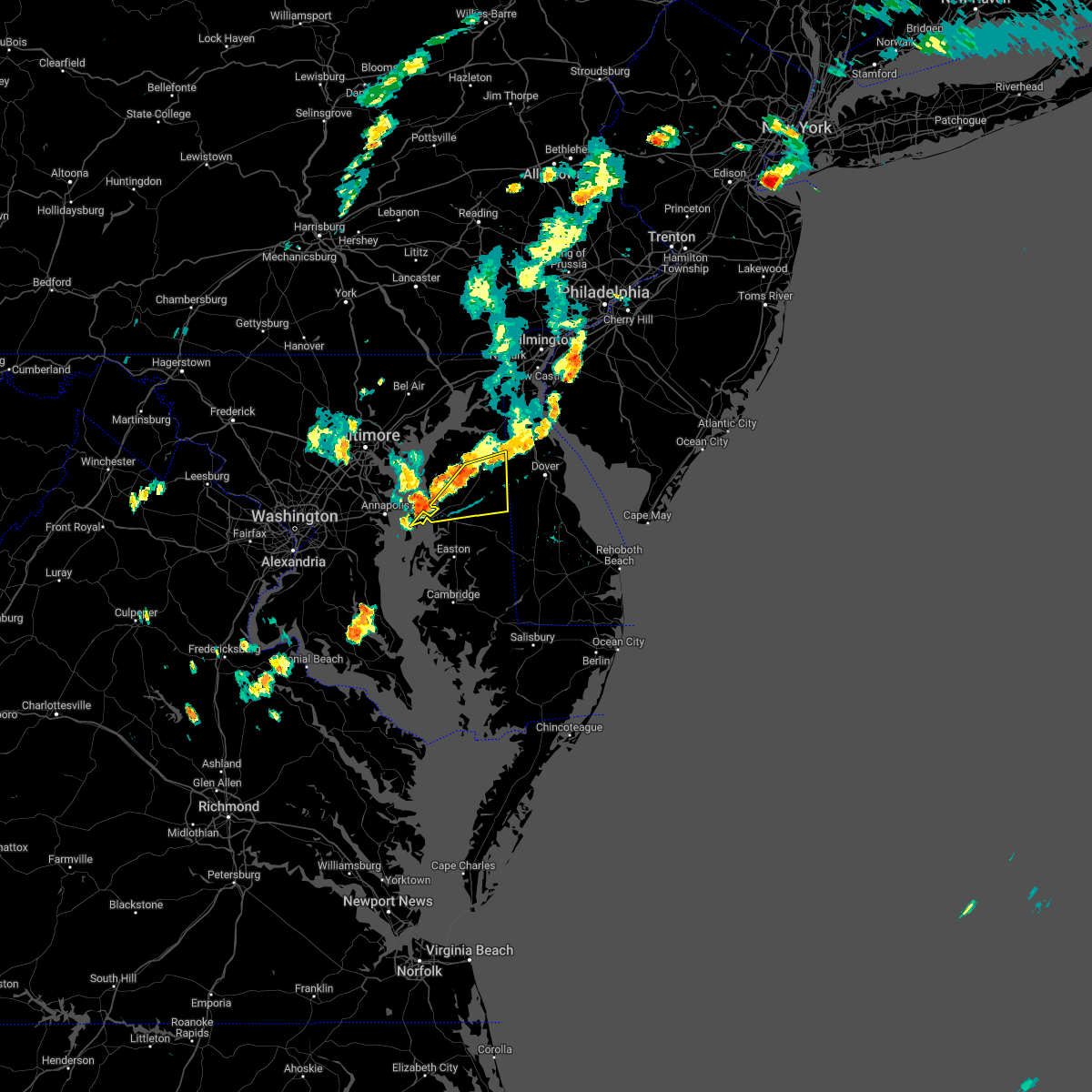 Interactive Hail Maps Hail Map for Queenstown, MD