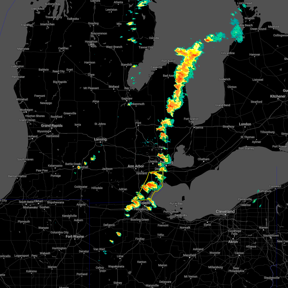 Interactive Hail Maps Hail Map for Temperance, MI