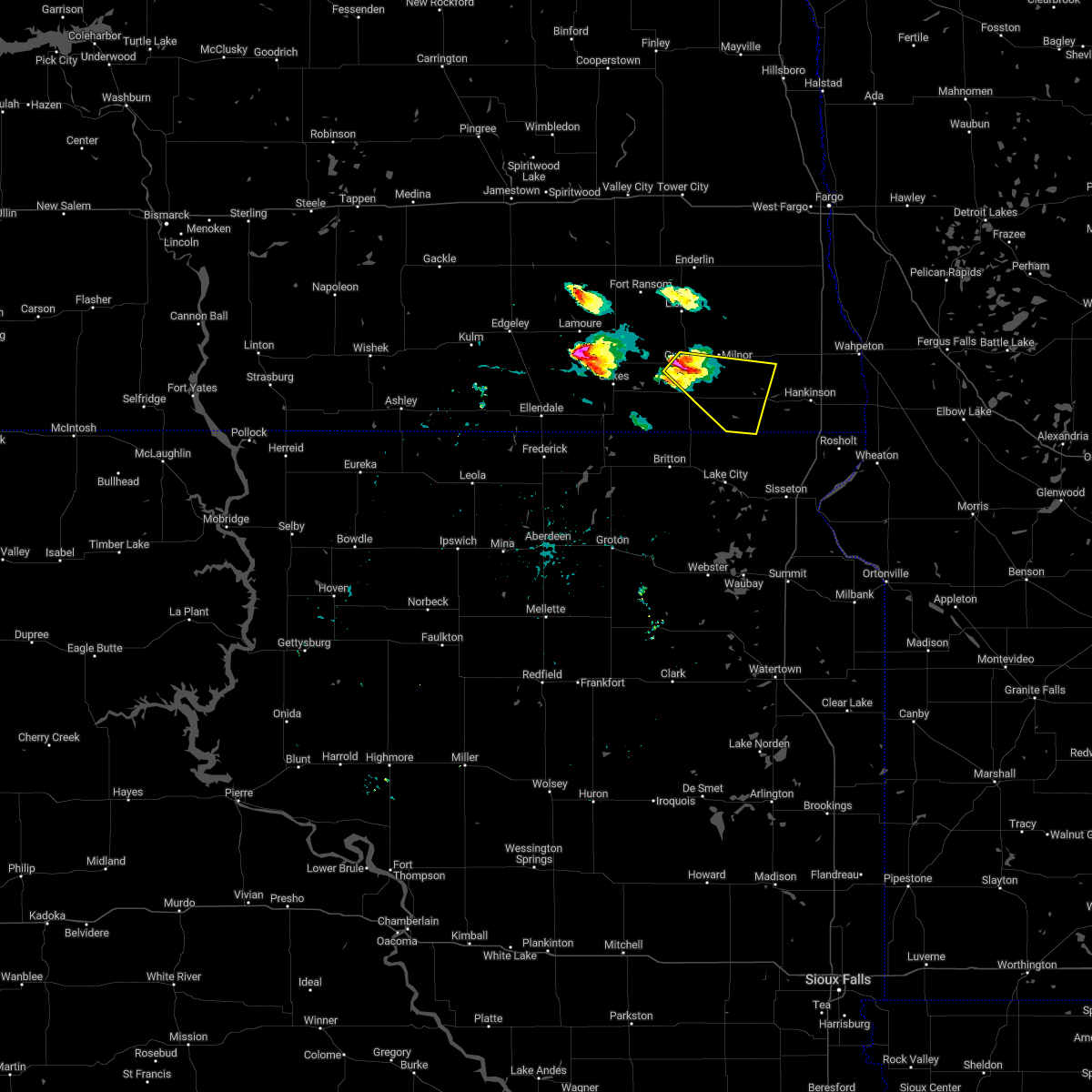 Interactive Hail Maps Hail Map for Rutland, ND