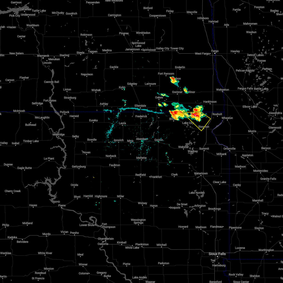 Interactive Hail Maps Hail Map for Sisseton, SD