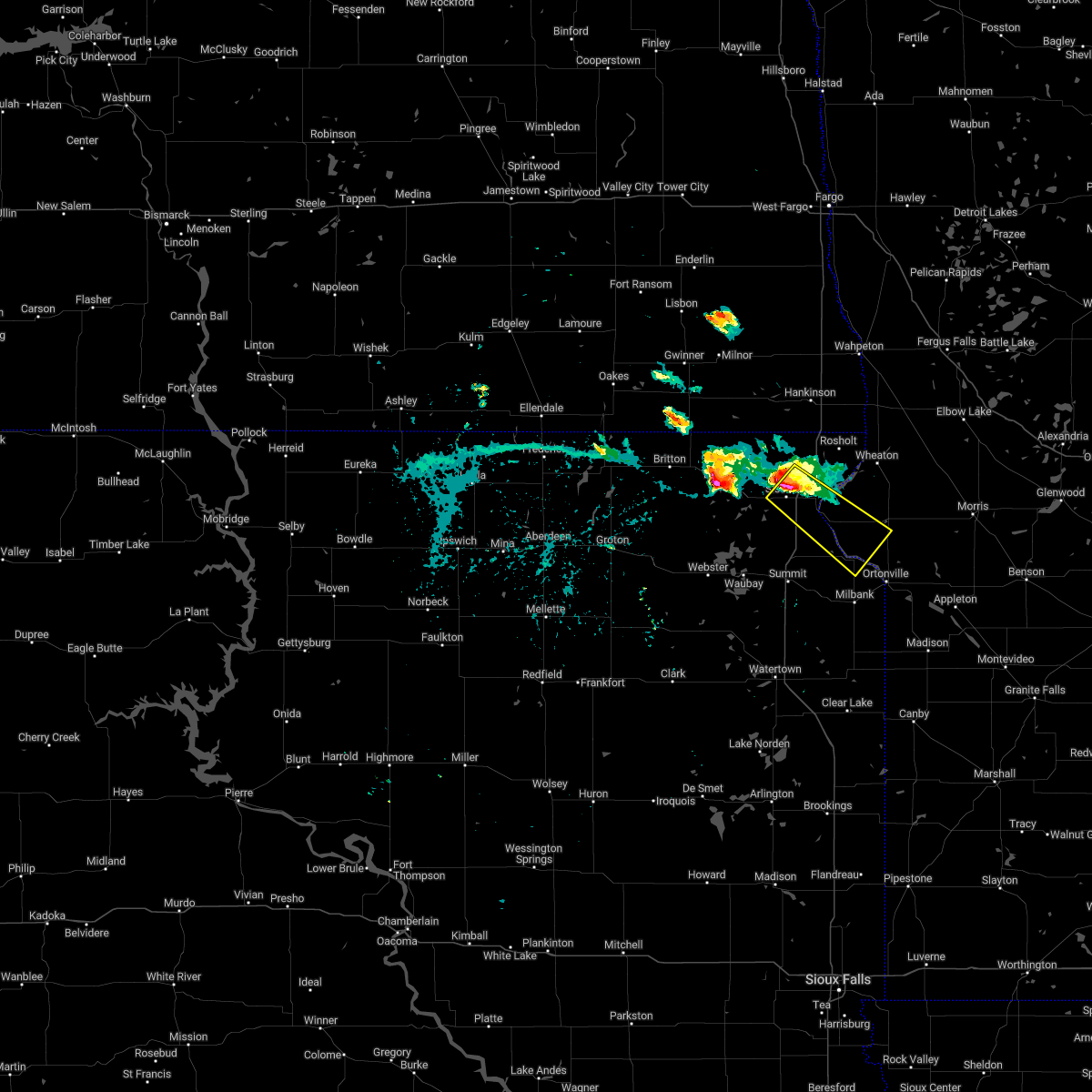 Interactive Hail Maps Hail Map for Sisseton, SD