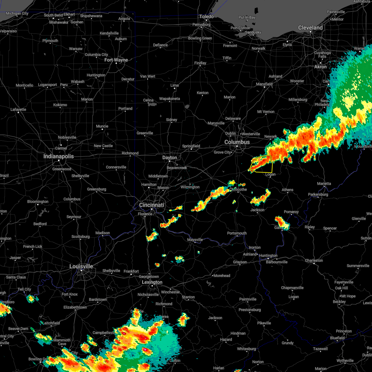 Interactive Hail Maps Hail Map for Pleasantville, OH