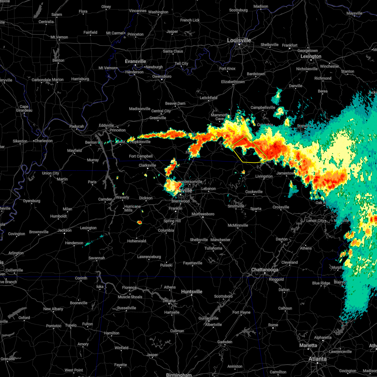 Interactive Hail Maps Hail Map for Summer Shade, KY