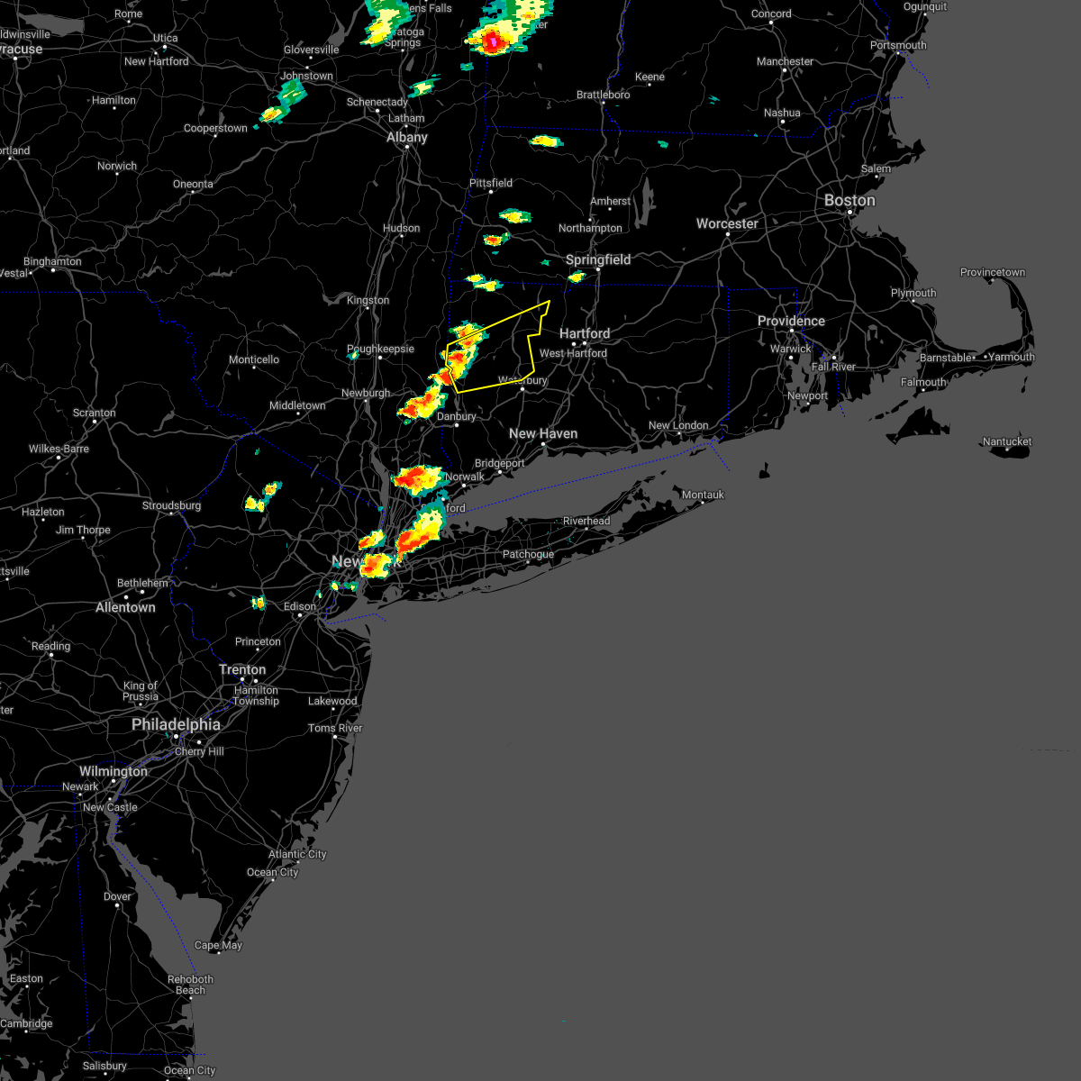 Interactive Hail Maps Hail Map for New Milford, CT