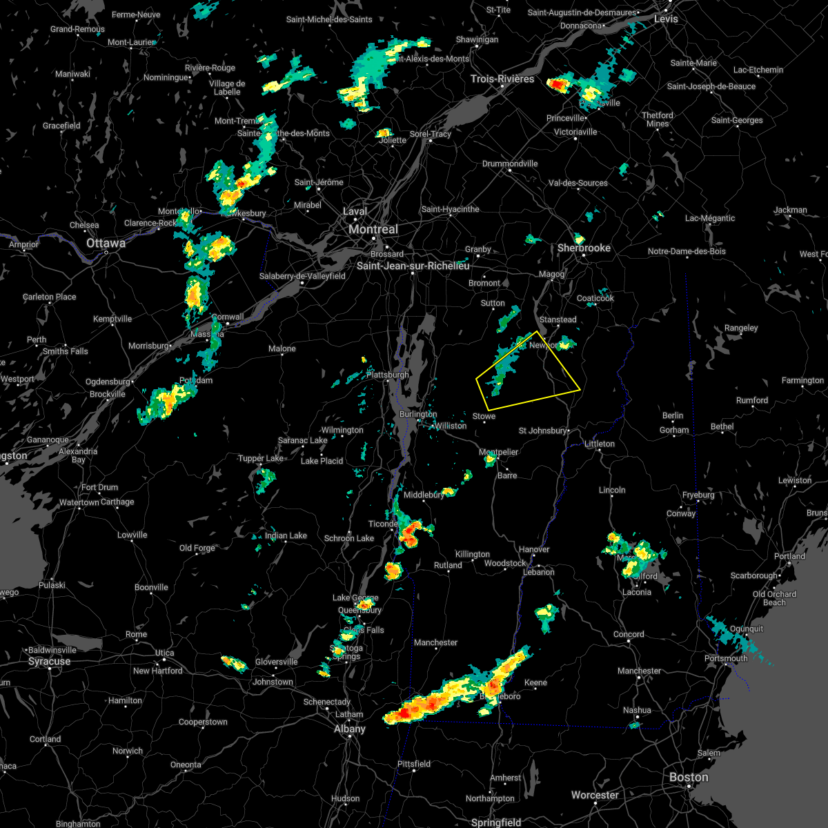 Interactive Hail Maps Hail Map for Lowell, VT