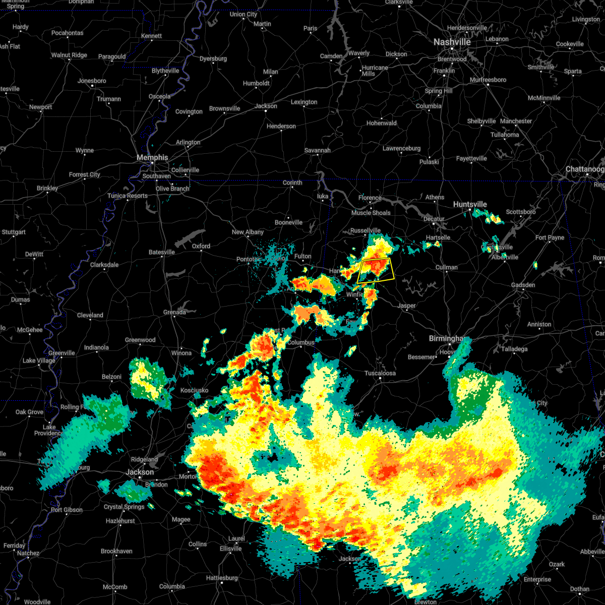 Interactive Hail Maps Hail Map for Haleyville, AL