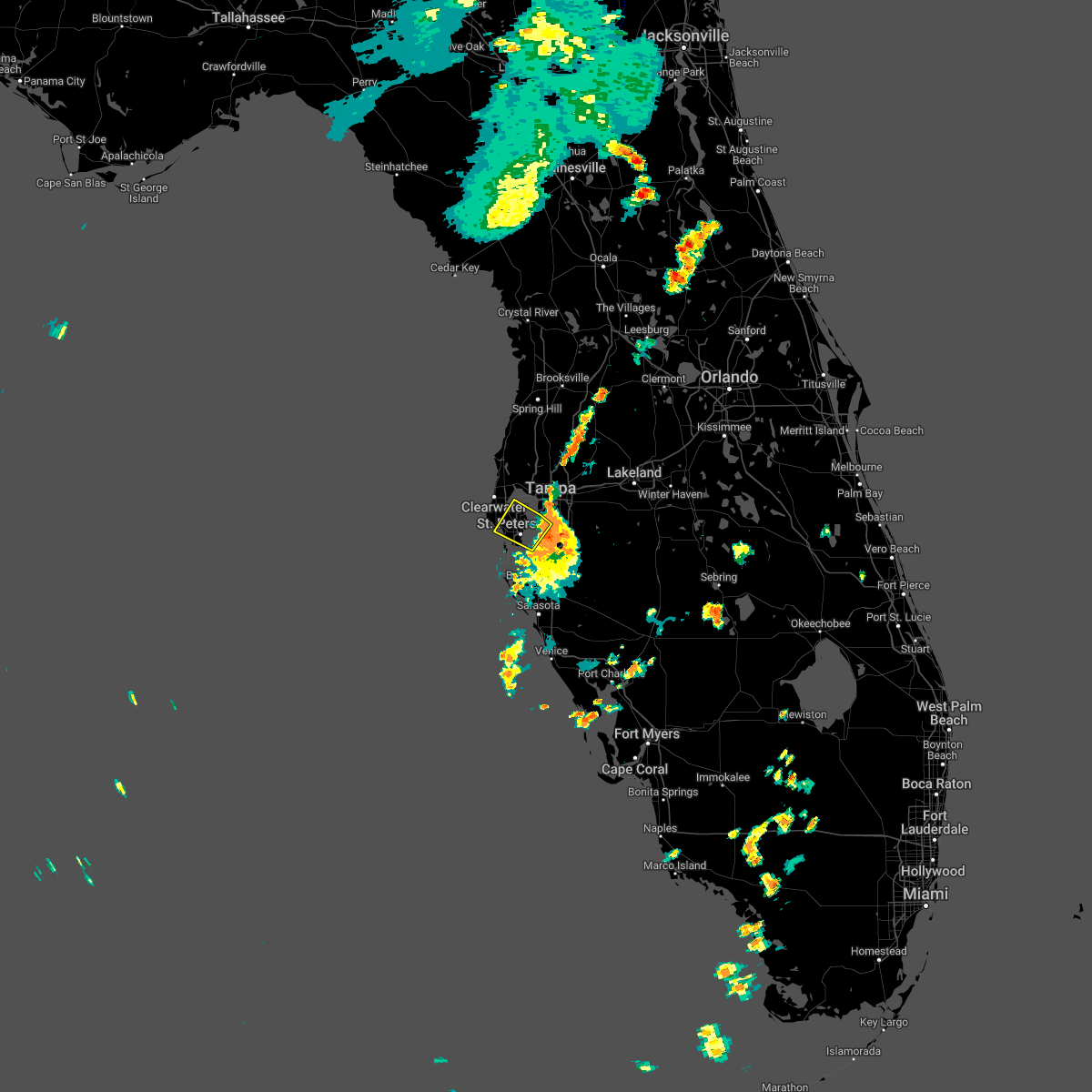 Interactive Hail Maps Hail Map for St. Petersburg, FL