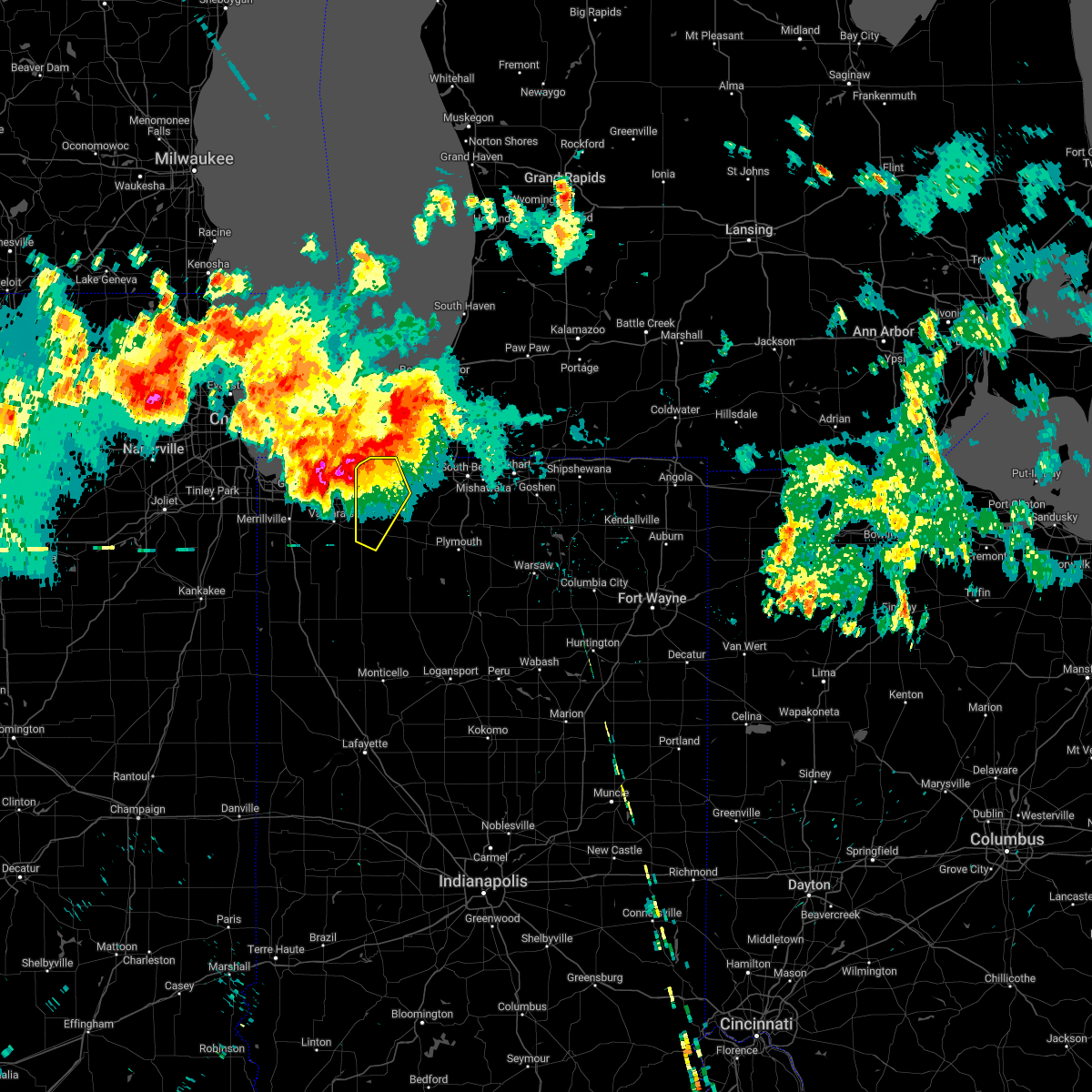Interactive Hail Maps Hail Map for Wanatah, IN