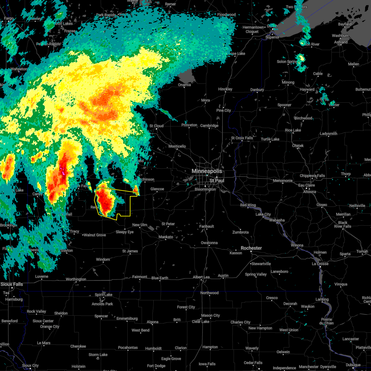 Interactive Hail Maps Hail Map for Bird Island, MN