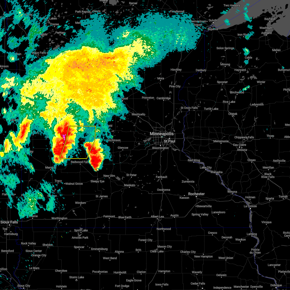 Interactive Hail Maps Hail Map for Bird Island, MN