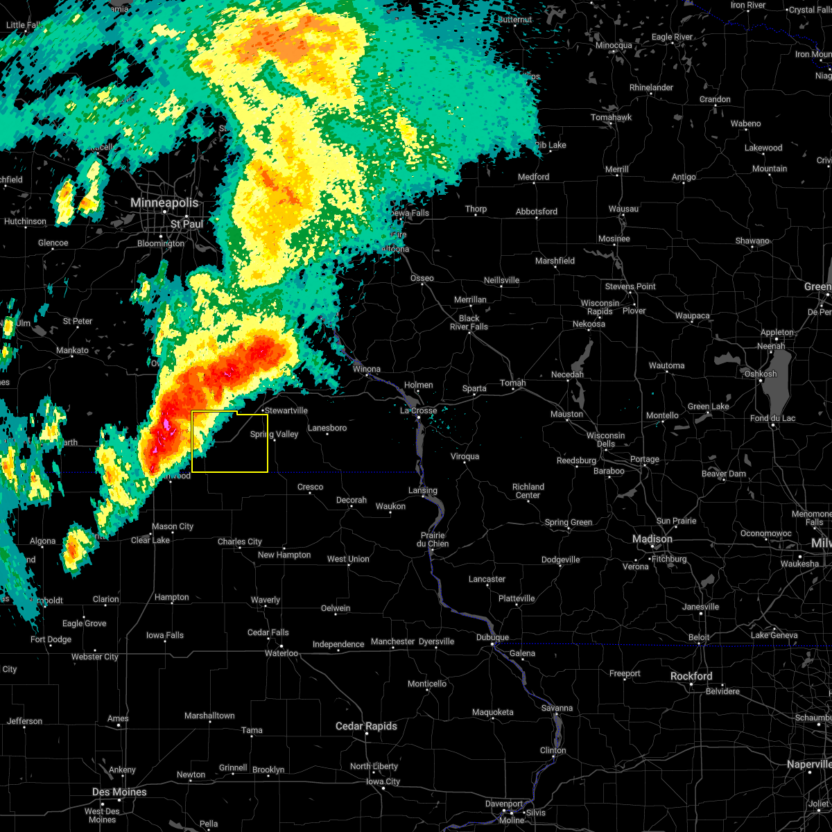 Interactive Hail Maps Hail Map for Austin, MN