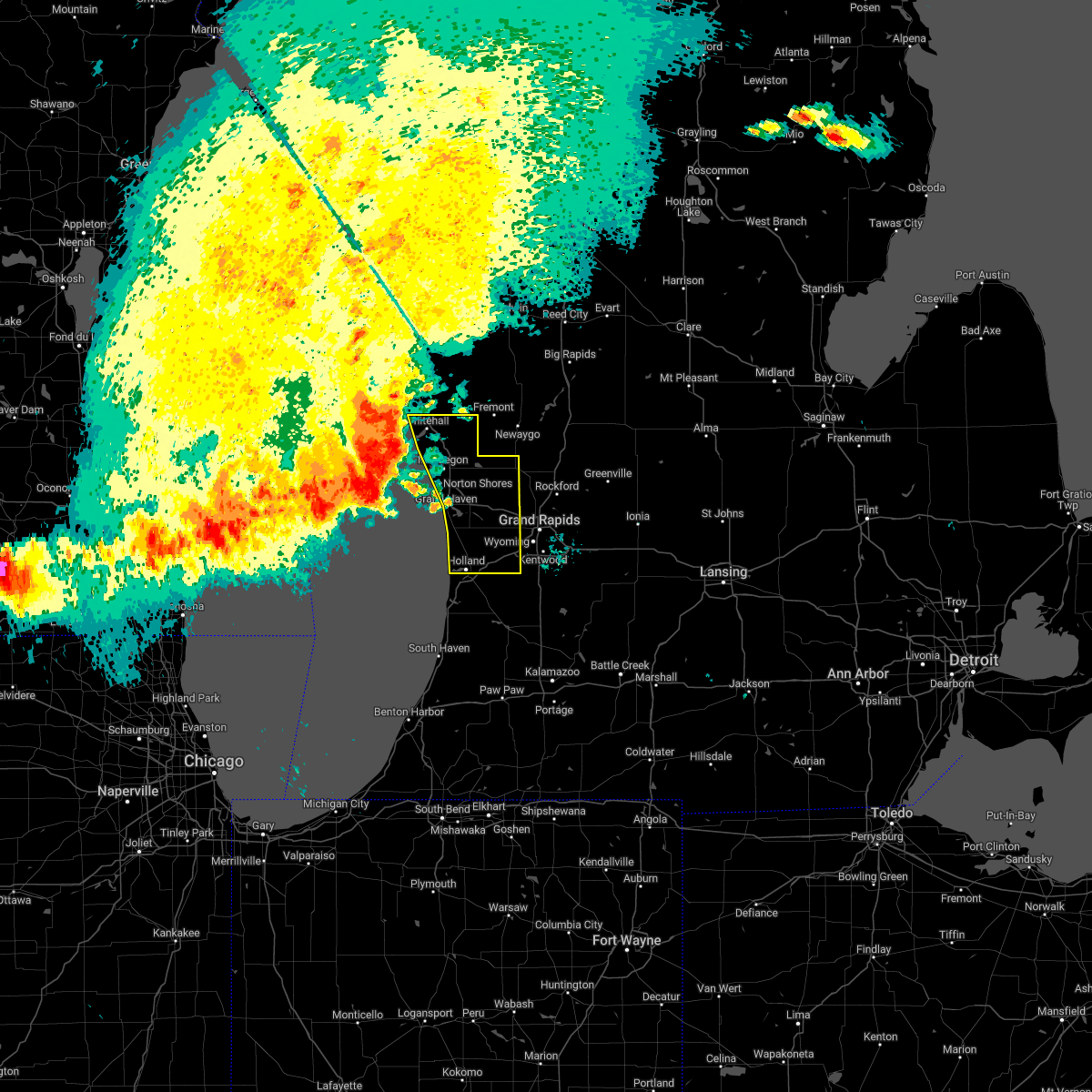 Interactive Hail Maps Hail Map for Muskegon, MI