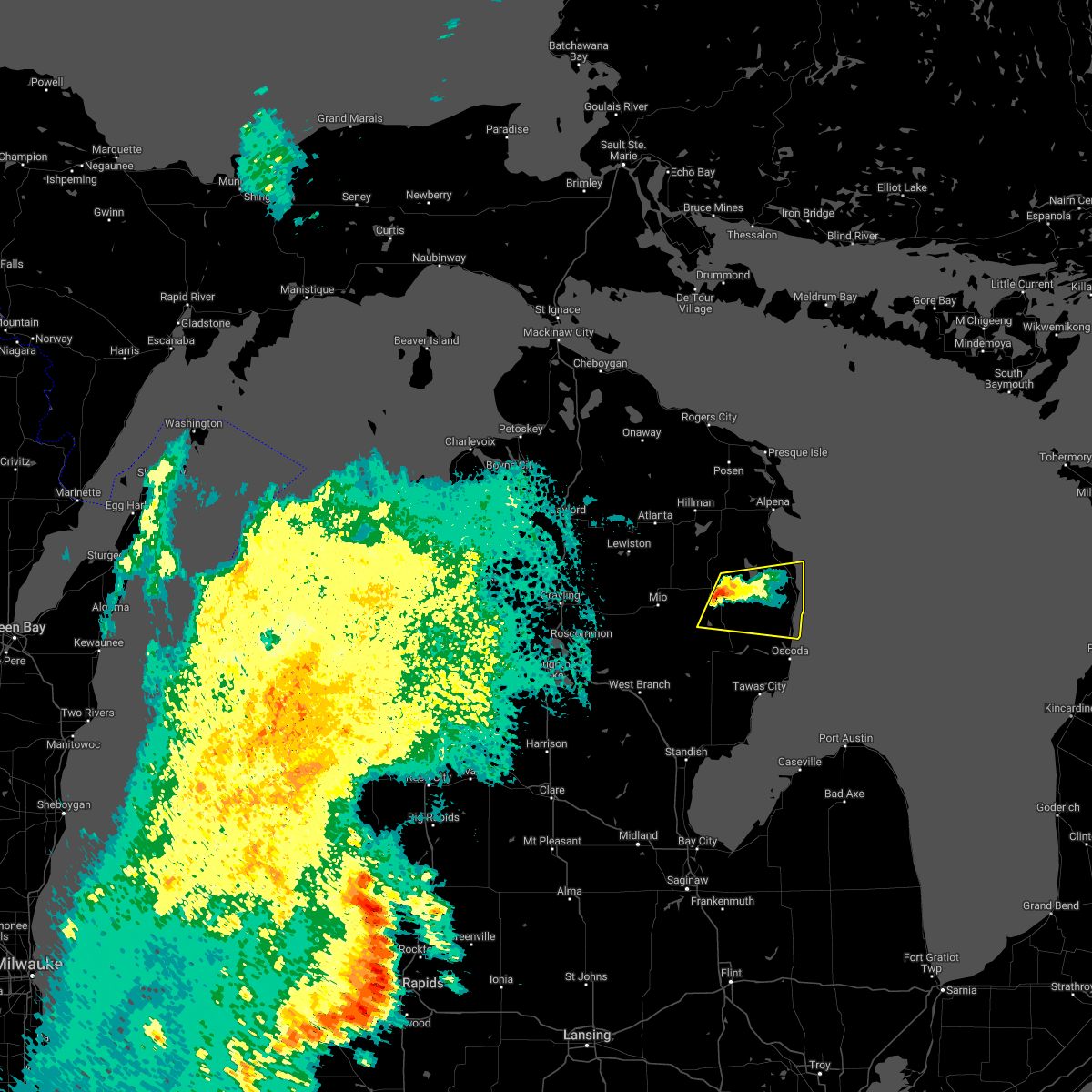 Interactive Hail Maps Hail Map for Hubbard Lake, MI