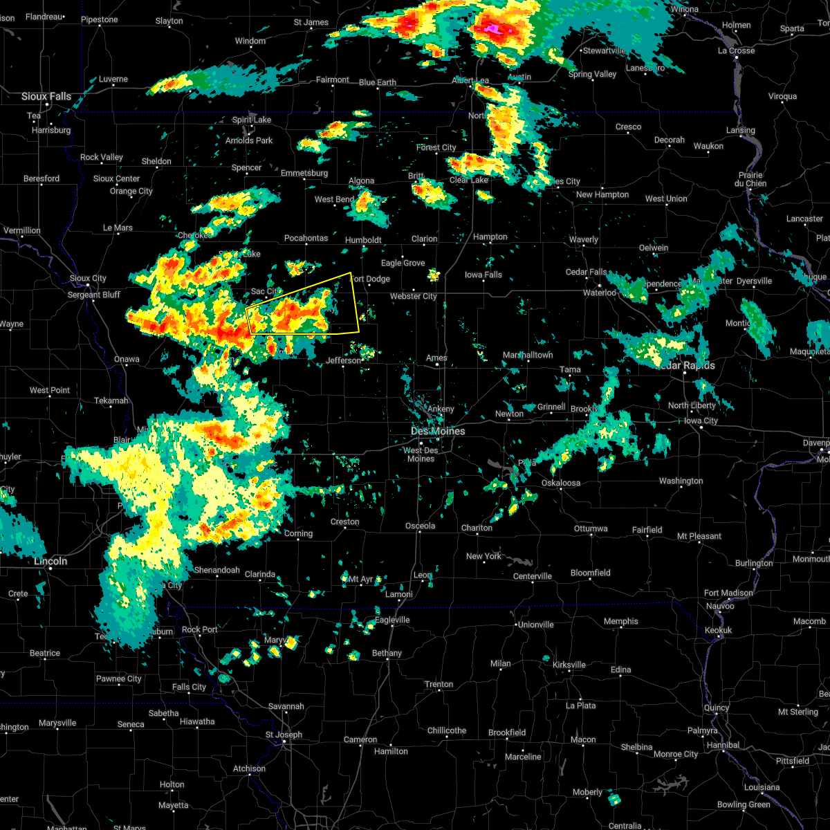 Interactive Hail Maps Hail Map for Farnhamville, IA