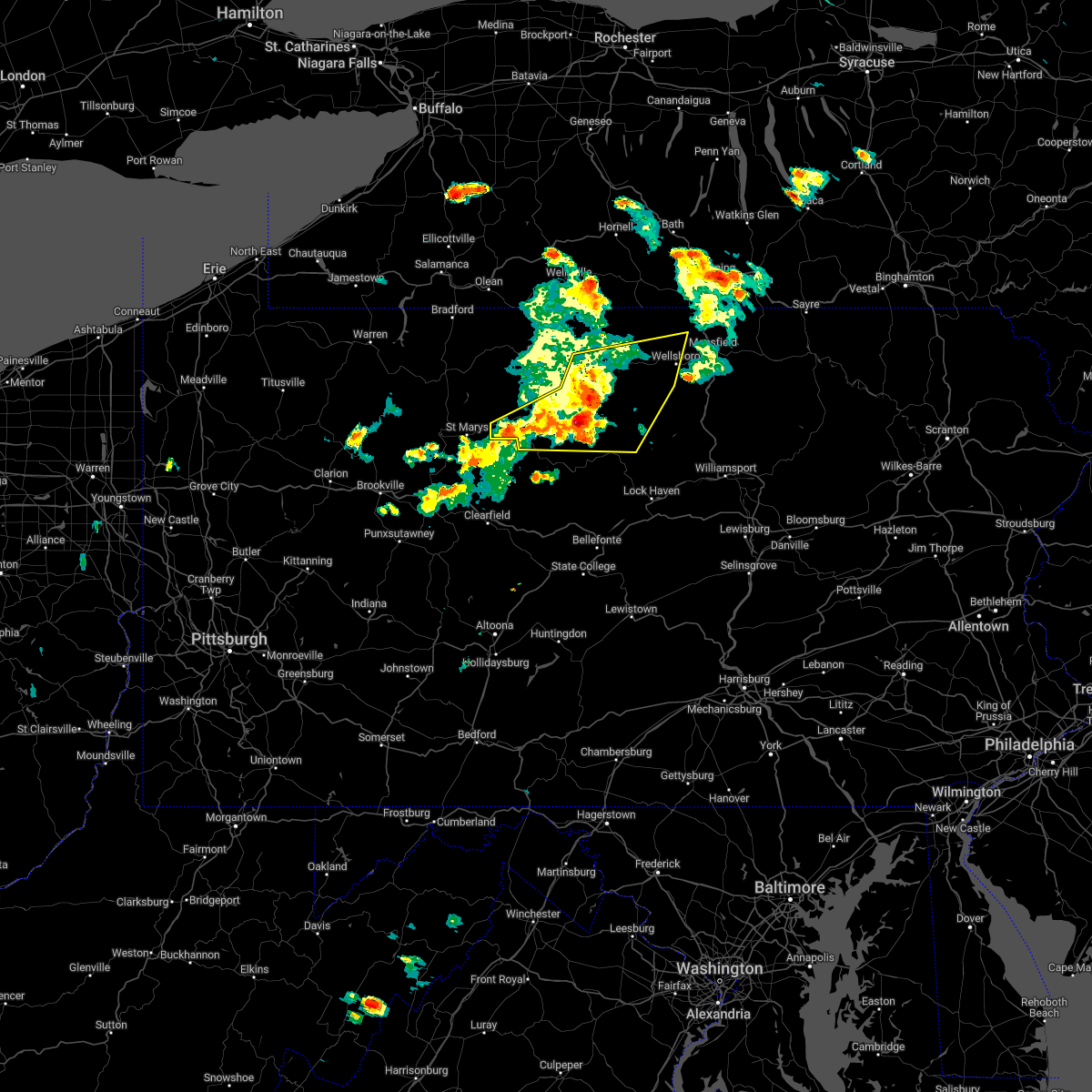 Interactive Hail Maps Hail Map for Galeton, PA
