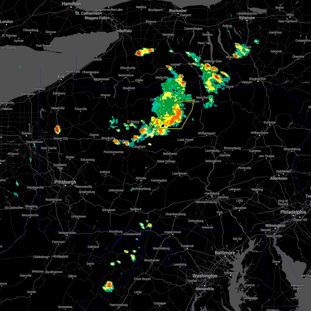Interactive Hail Maps Hail Map for Galeton, PA