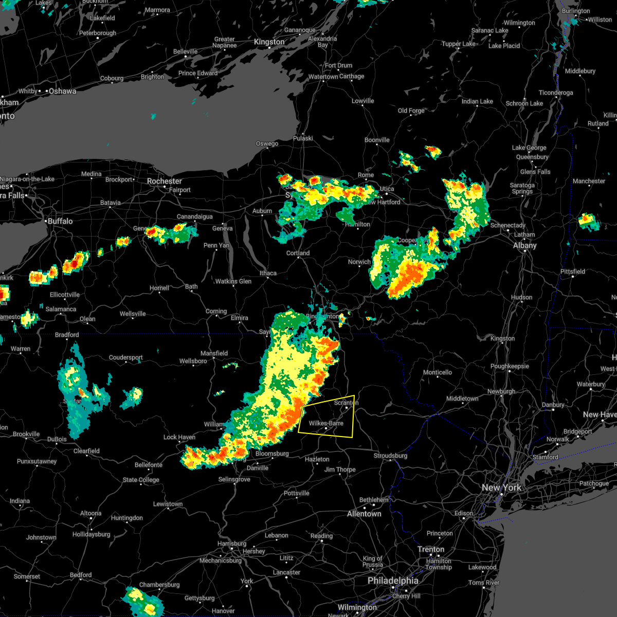 Interactive Hail Maps Hail Map for Duryea, PA