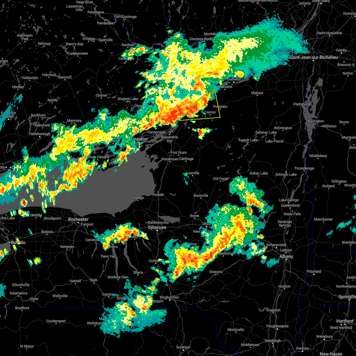 Interactive Hail Maps Hail Map for Waddington, NY