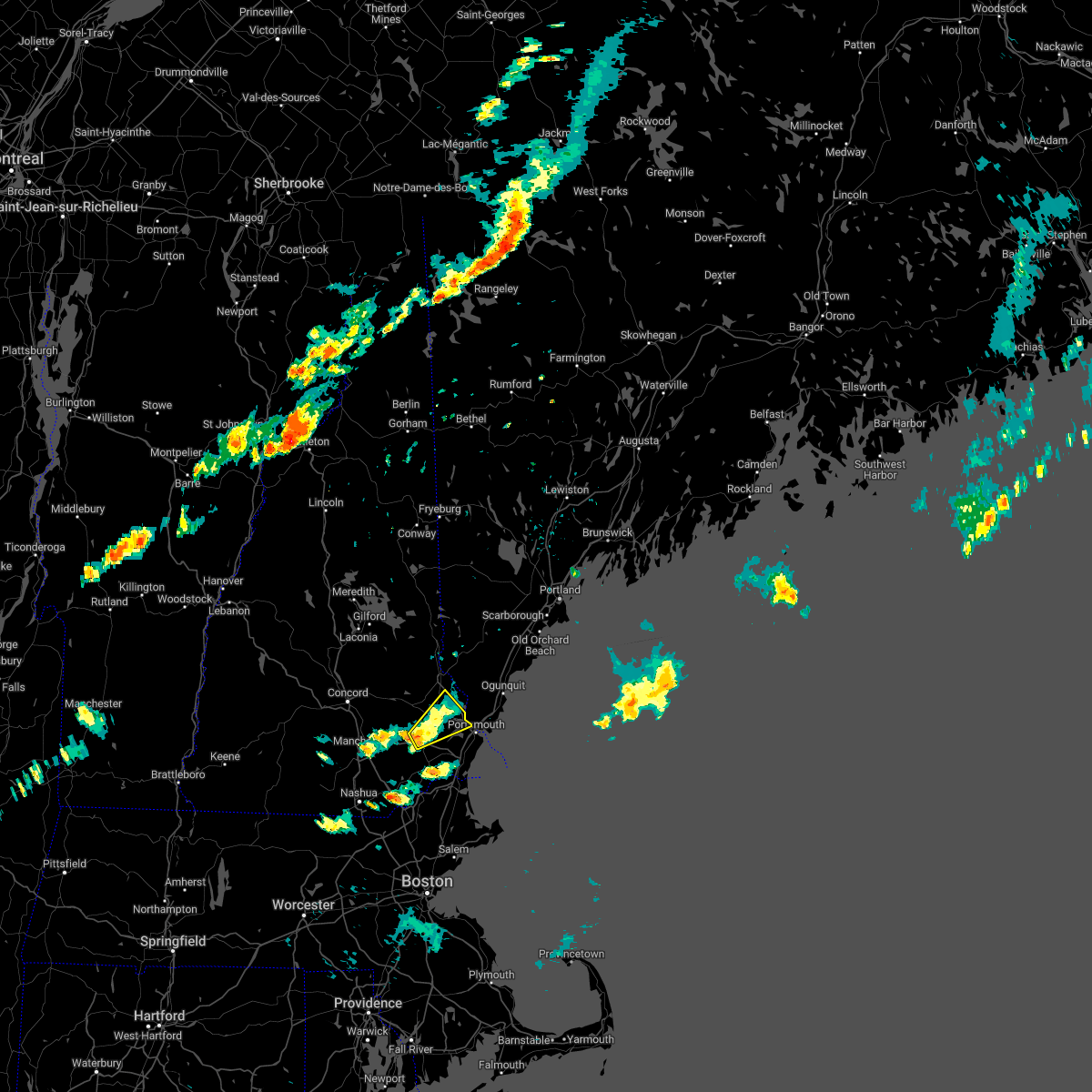 Interactive Hail Maps Hail Map for Dover, NH