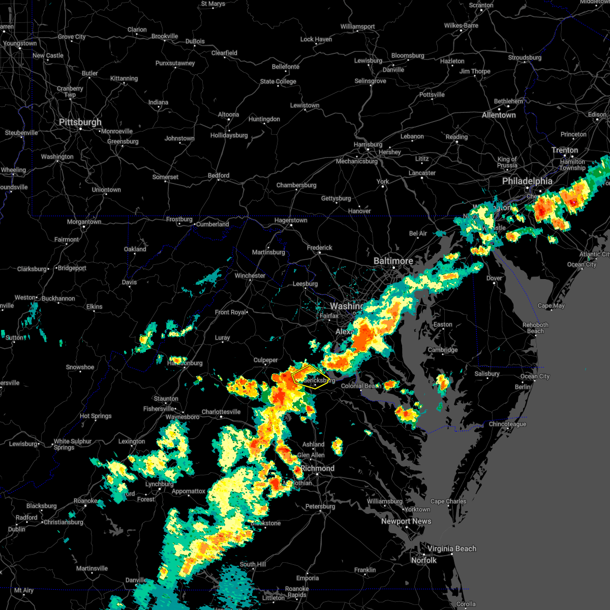 Interactive Hail Maps Hail Map for Fredericksburg, VA