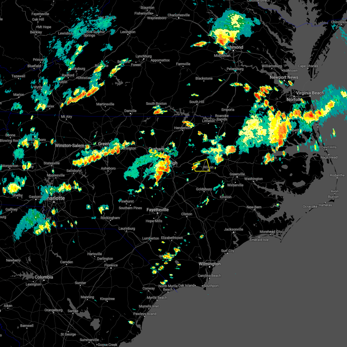 Interactive Hail Maps Hail Map for Bailey, NC