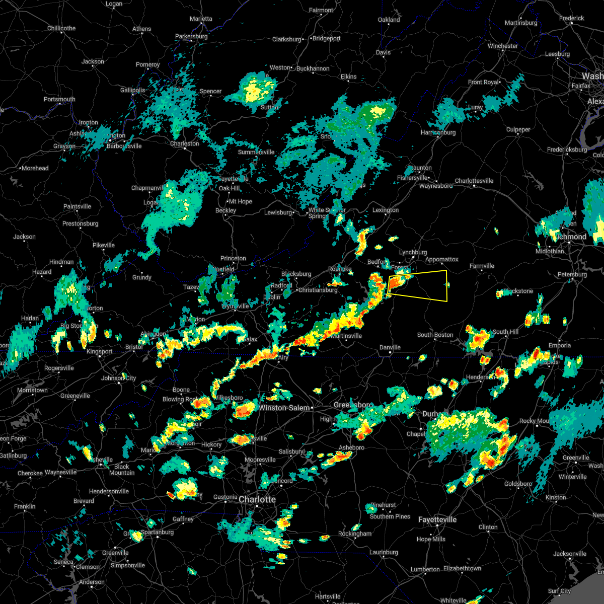 Interactive Hail Maps Hail Map for Altavista, VA