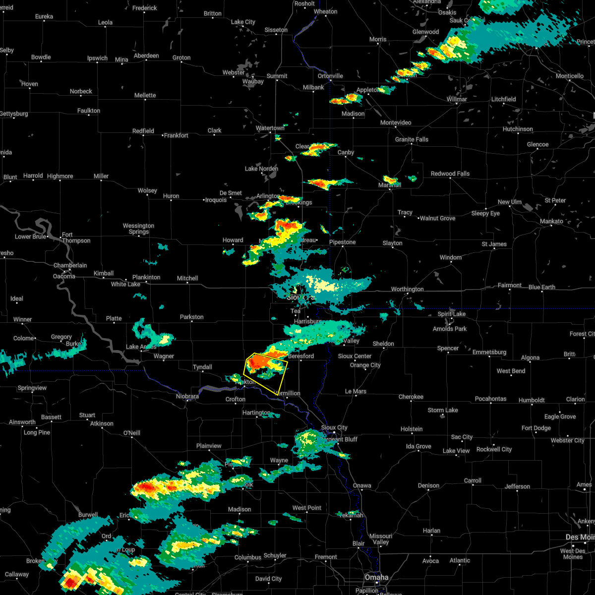 Interactive Hail Maps Hail Map for Wakonda, SD