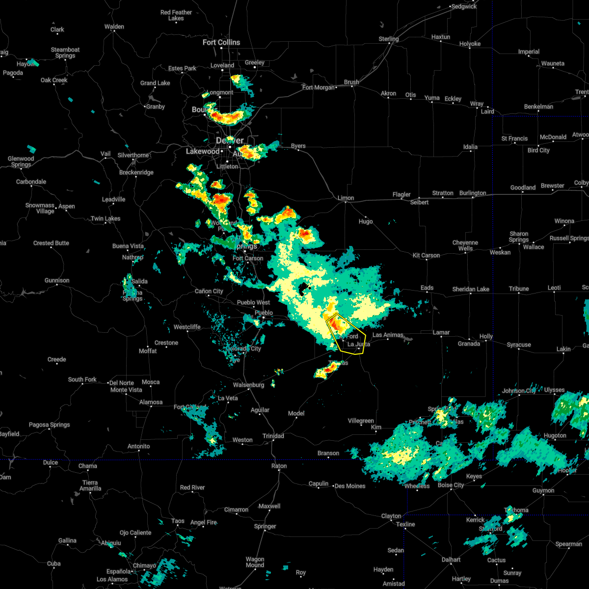 Interactive Hail Maps Hail Map for North La Junta, CO