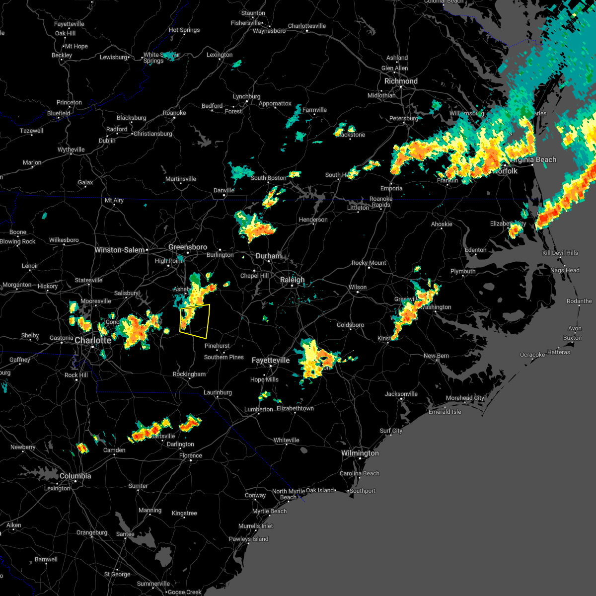 Interactive Hail Maps Hail Map for Star, NC