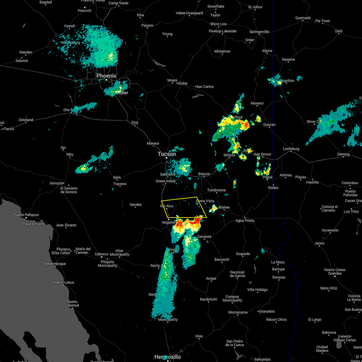 Interactive Hail Maps Hail Map for Patagonia, AZ