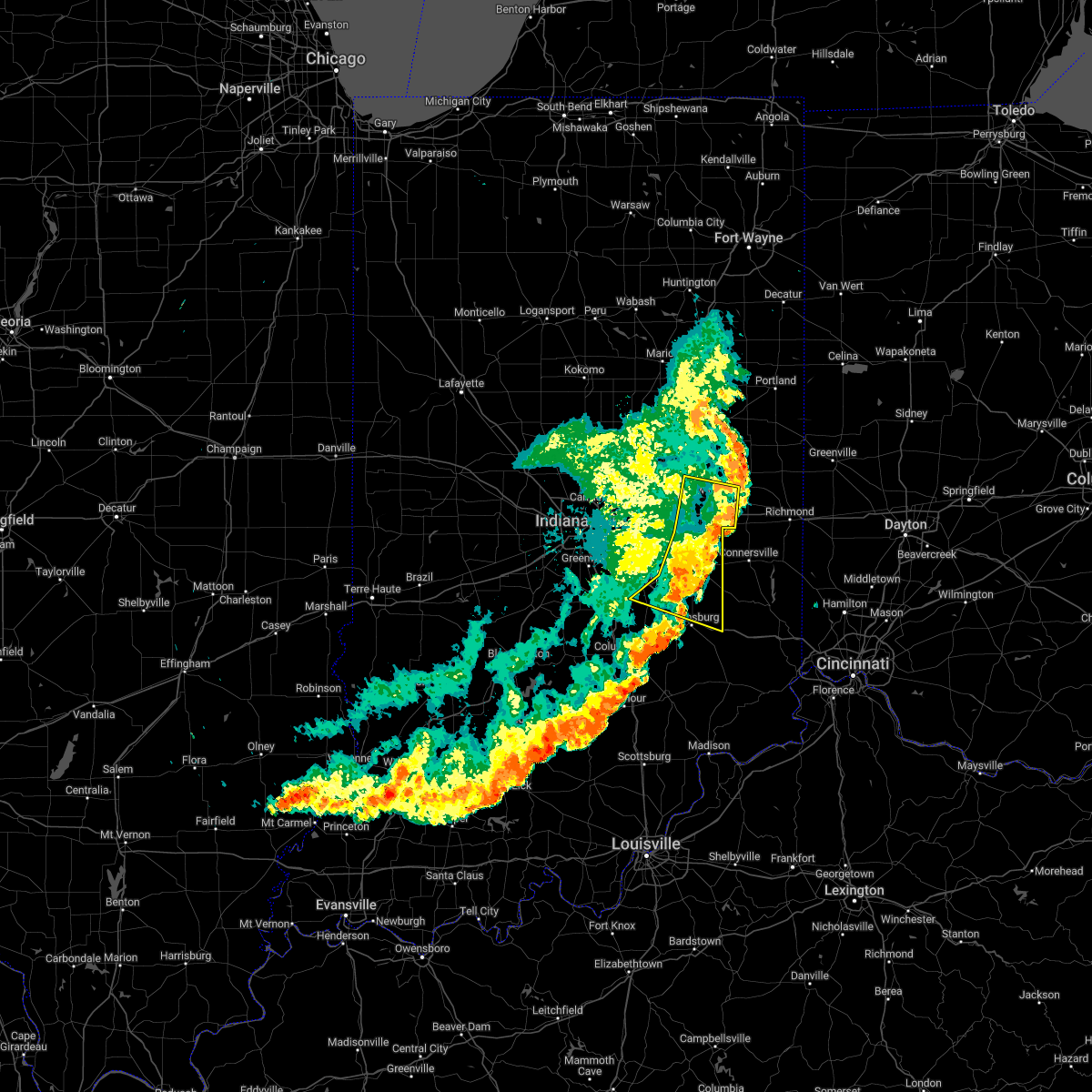 Interactive Hail Maps Hail Map for Greensboro, IN
