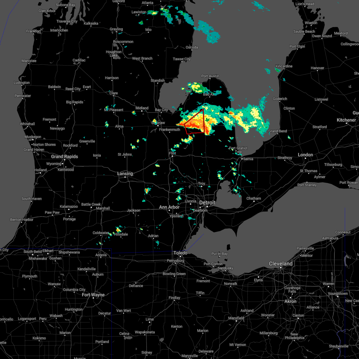 Interactive Hail Maps Hail Map for Mayville, MI