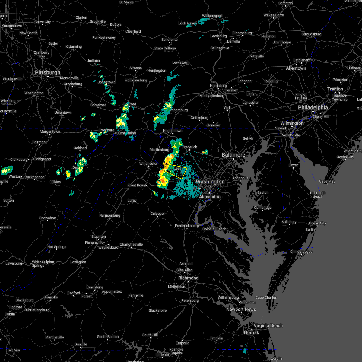 Interactive Hail Maps Hail Map for Leesburg, VA