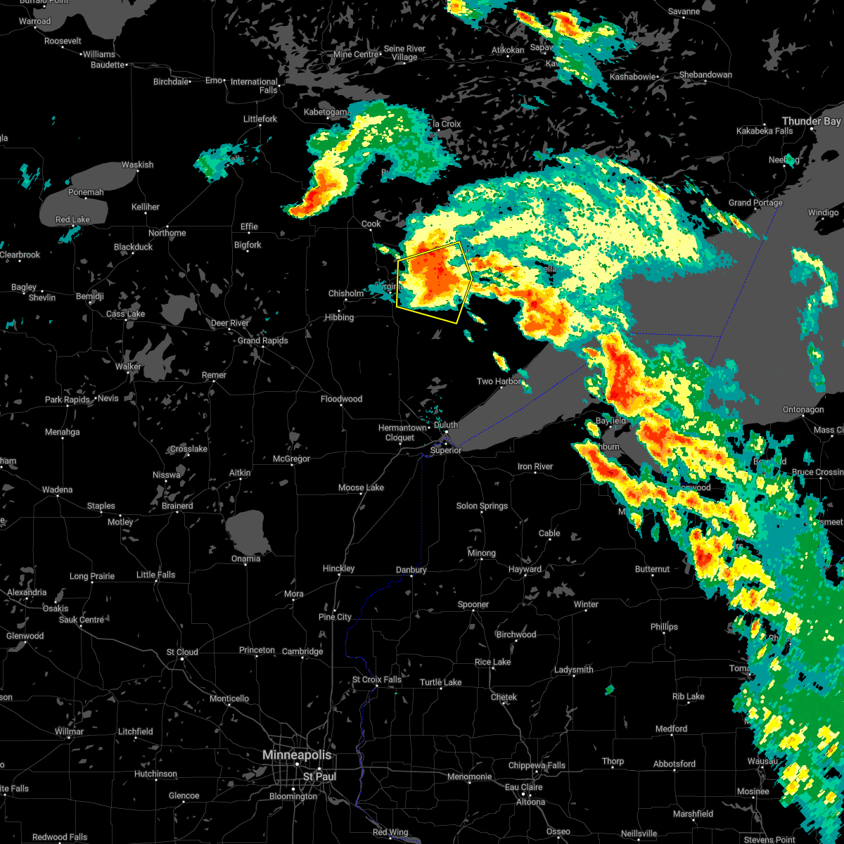Interactive Hail Maps Hail Map for Biwabik, MN