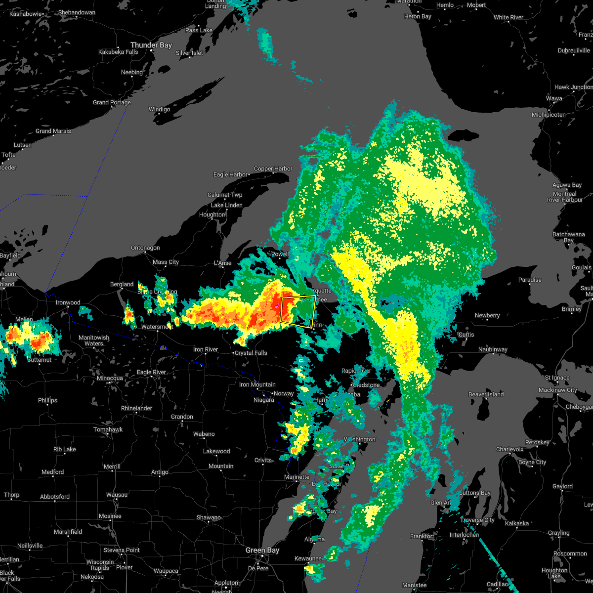 Interactive Hail Maps Hail Map for Gwinn, MI