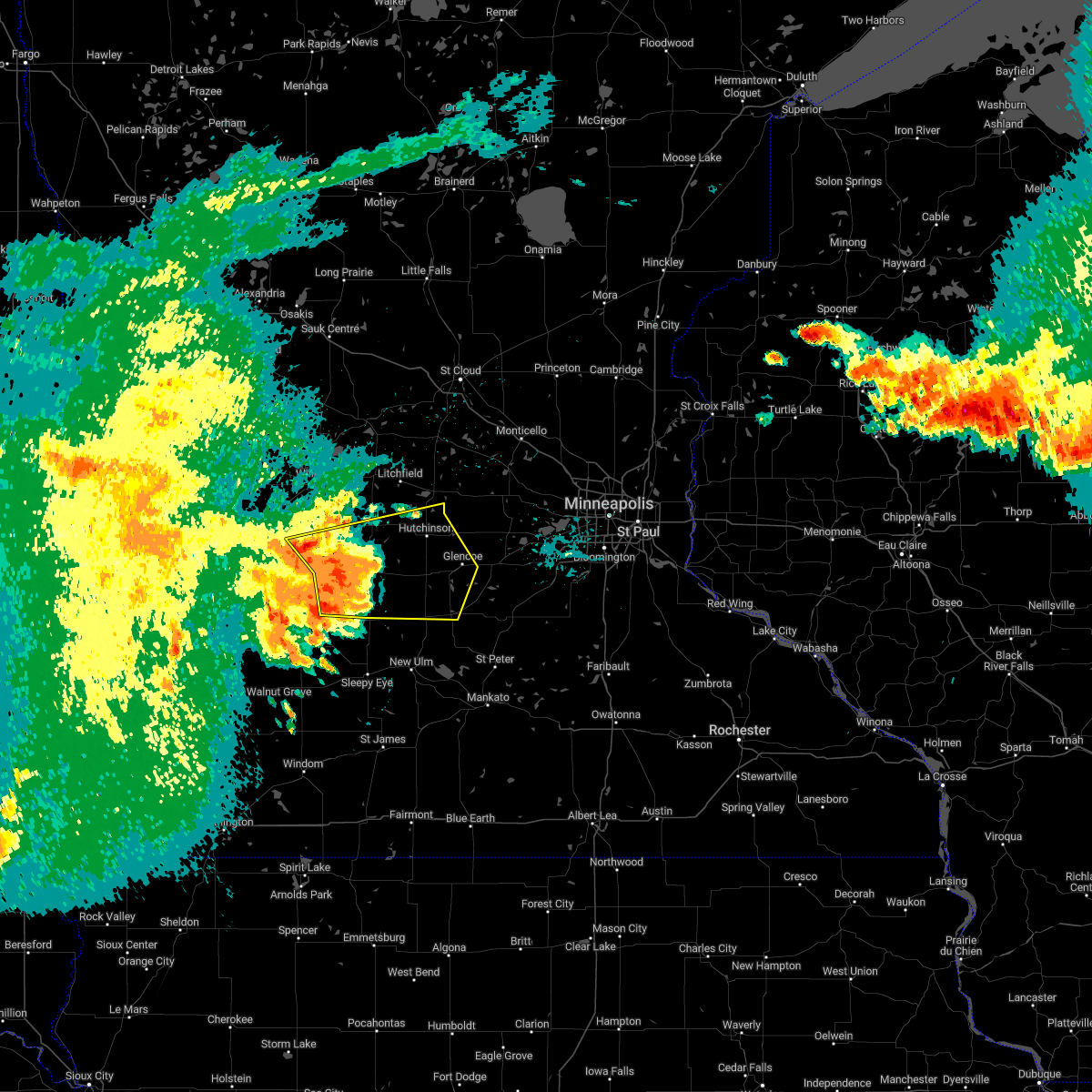 Interactive Hail Maps Hail Map for Hutchinson, MN