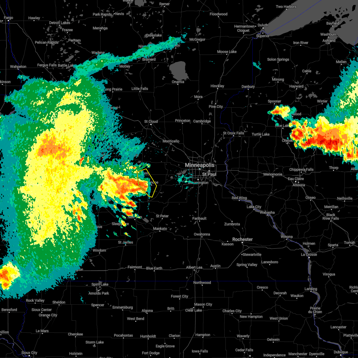 Interactive Hail Maps Hail Map for Hutchinson, MN