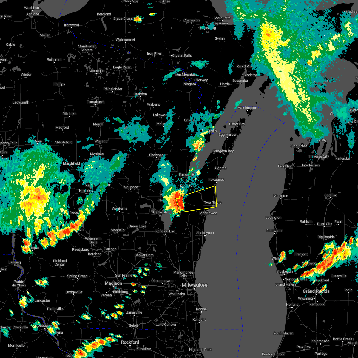 Interactive Hail Maps Hail Map for Reedsville, WI