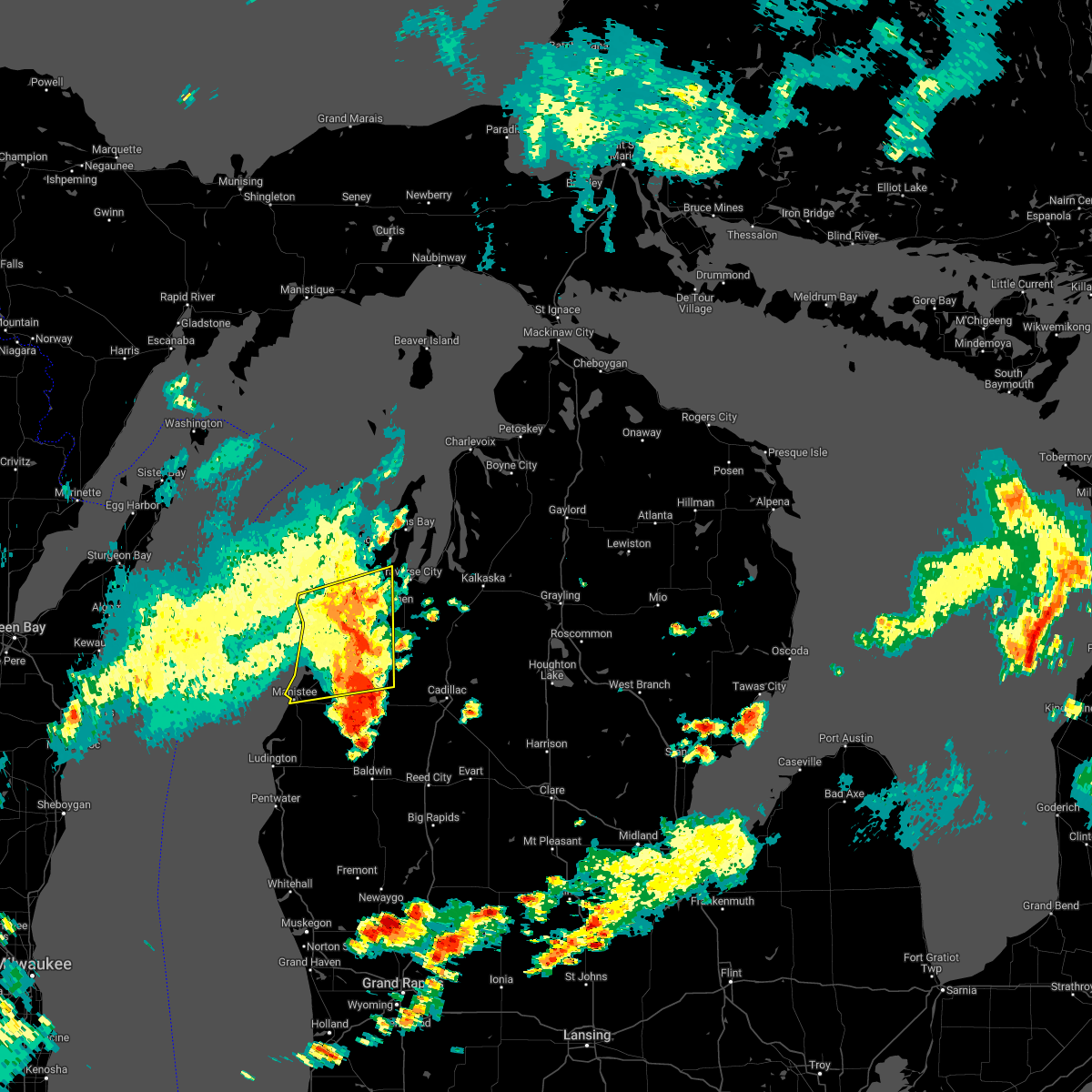 Interactive Hail Maps Hail Map for Onekama, MI