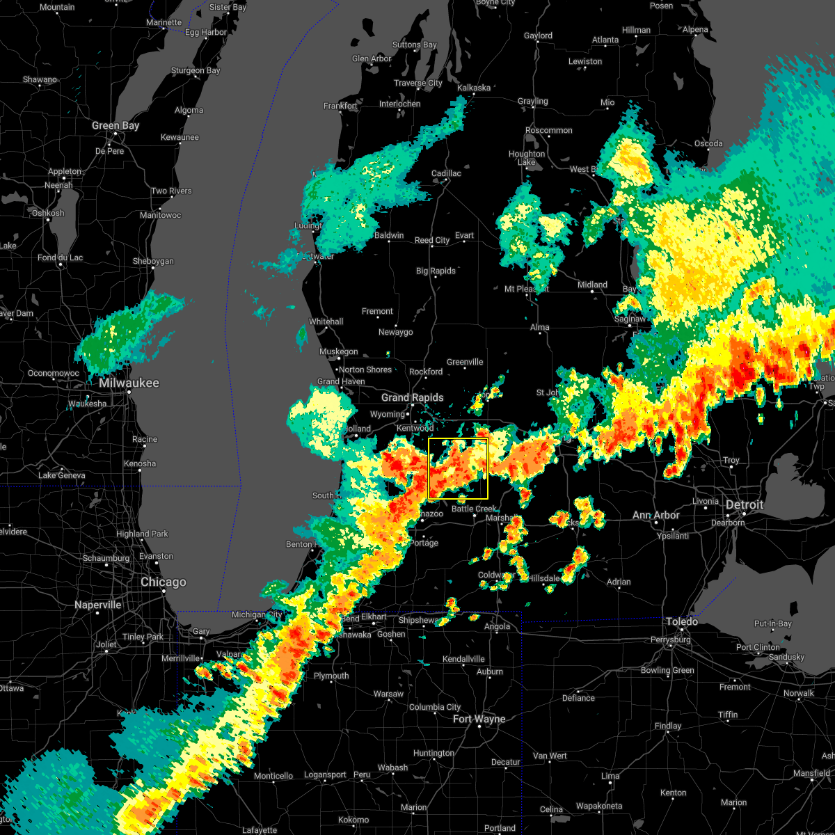 Interactive Hail Maps Hail Map for Hastings, MI