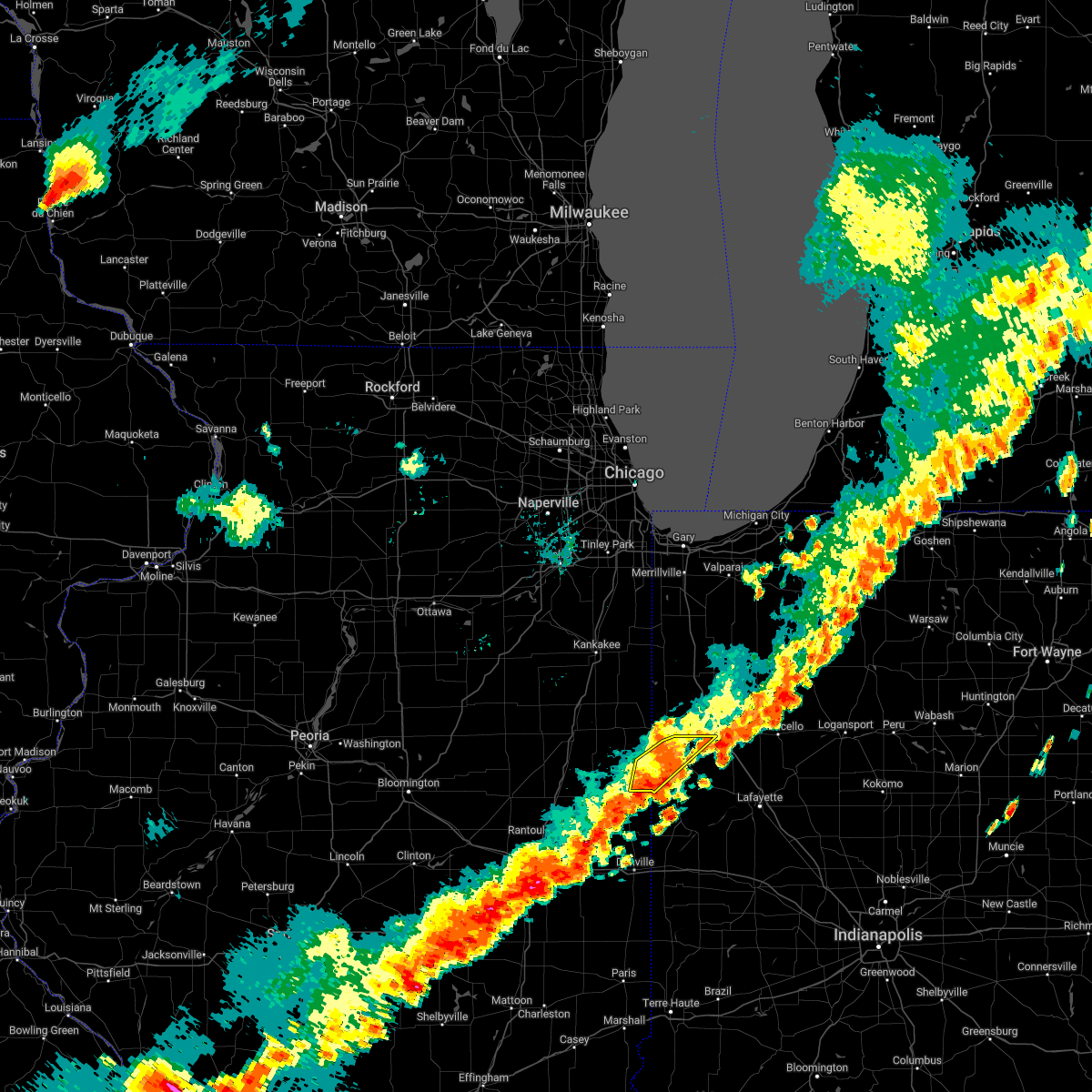 Interactive Hail Maps Hail Map for Earl Park, IN