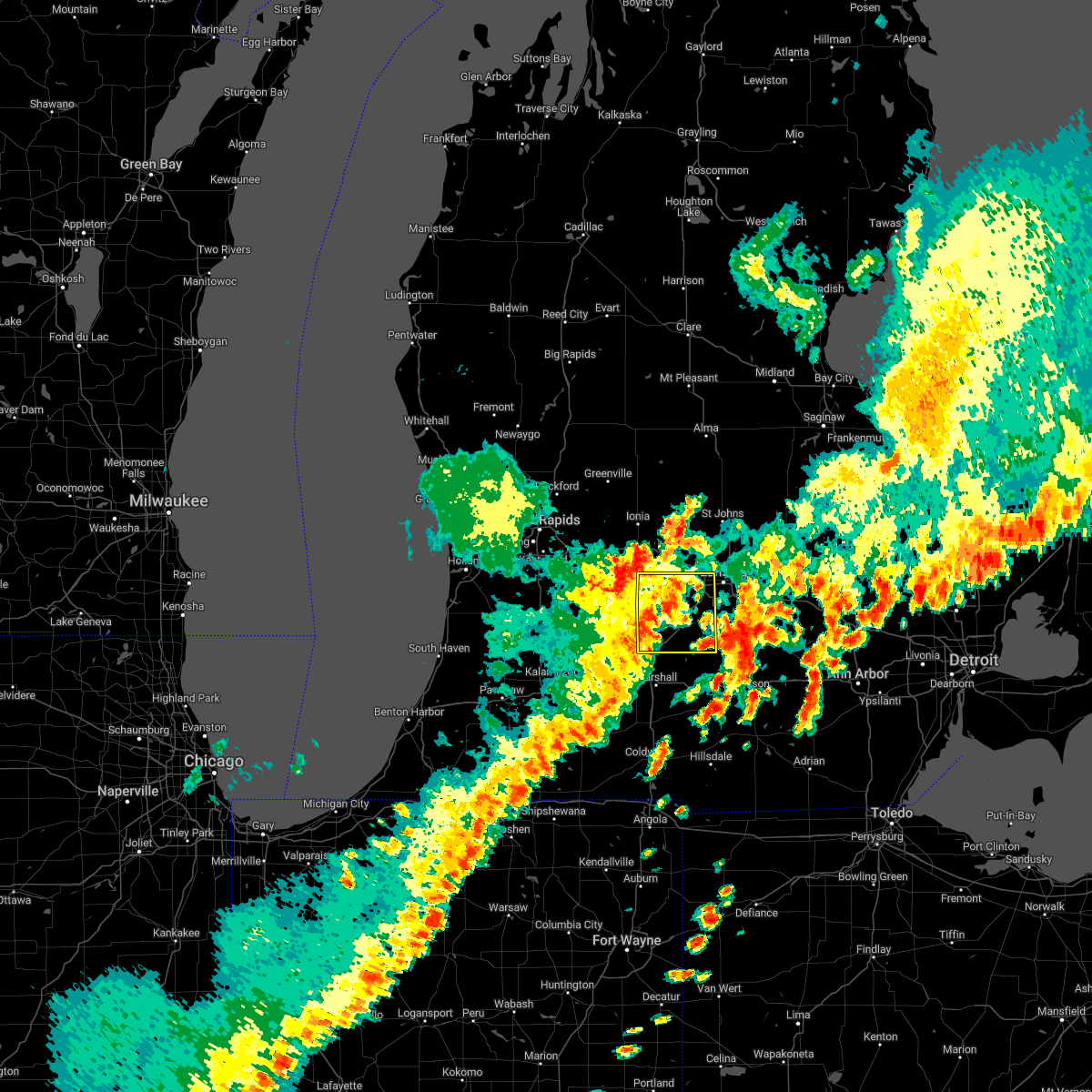 Interactive Hail Maps Hail Map for Sunfield, MI